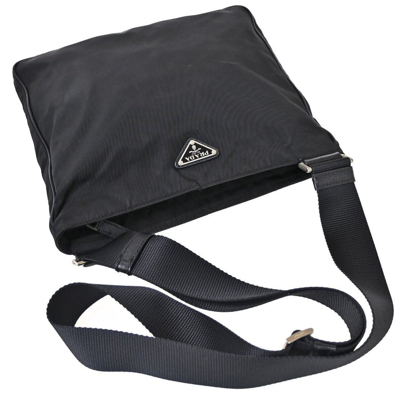 Prada Milano Logo Tessuto Shoulder Bag