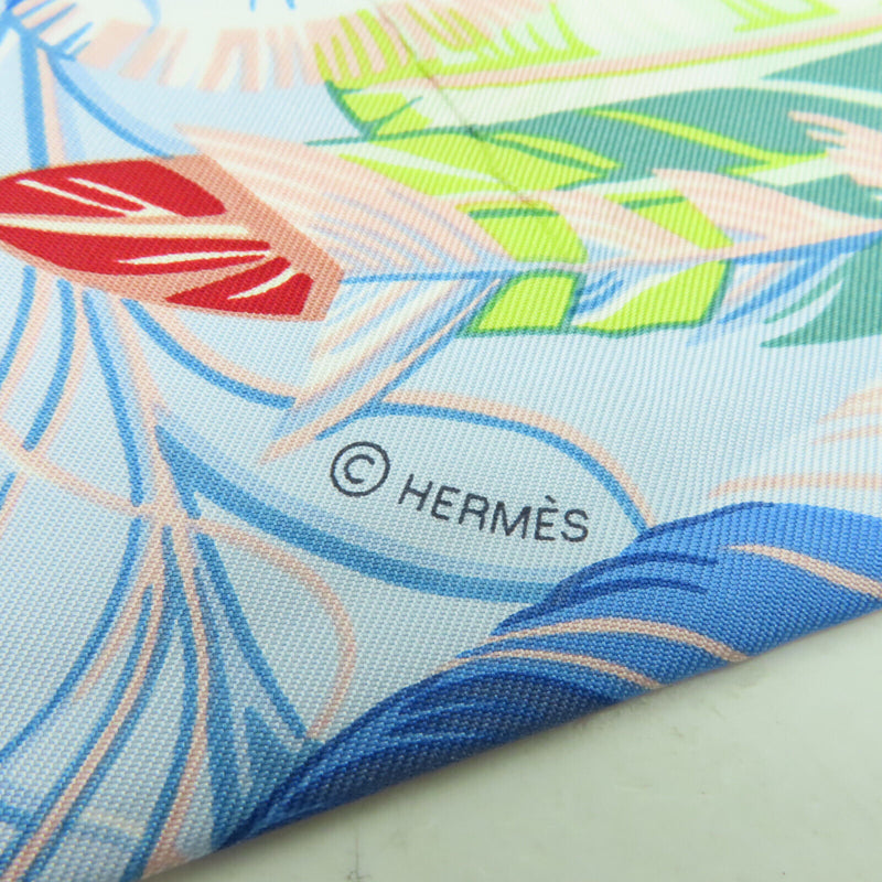 Hermes Scarf Scarves 90X90 Silk Blue