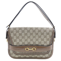 Gucci Old Shoulder Bag Brown Gg Canvas