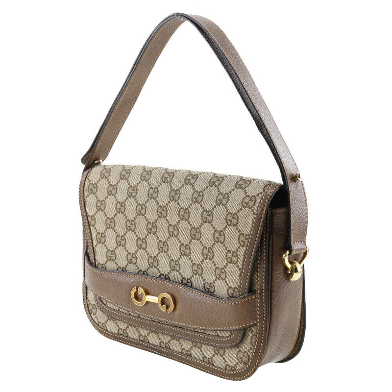 Gucci Old Shoulder Bag Brown Gg Canvas