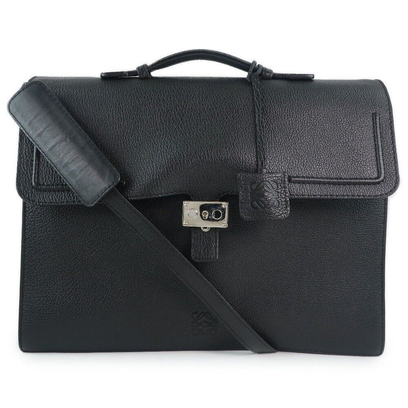 Loewe Business Bag Black Calfskin Mens