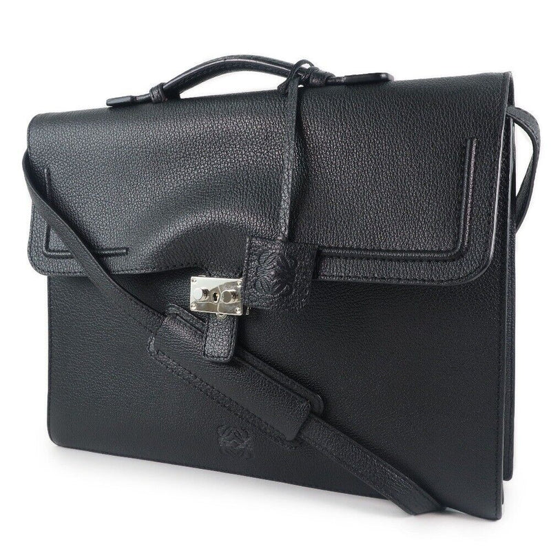 Loewe Business Bag Black Calfskin Mens