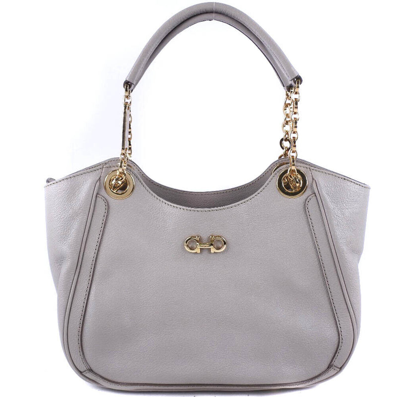 Salvatore Ferragamo Gancini Handbag Gray