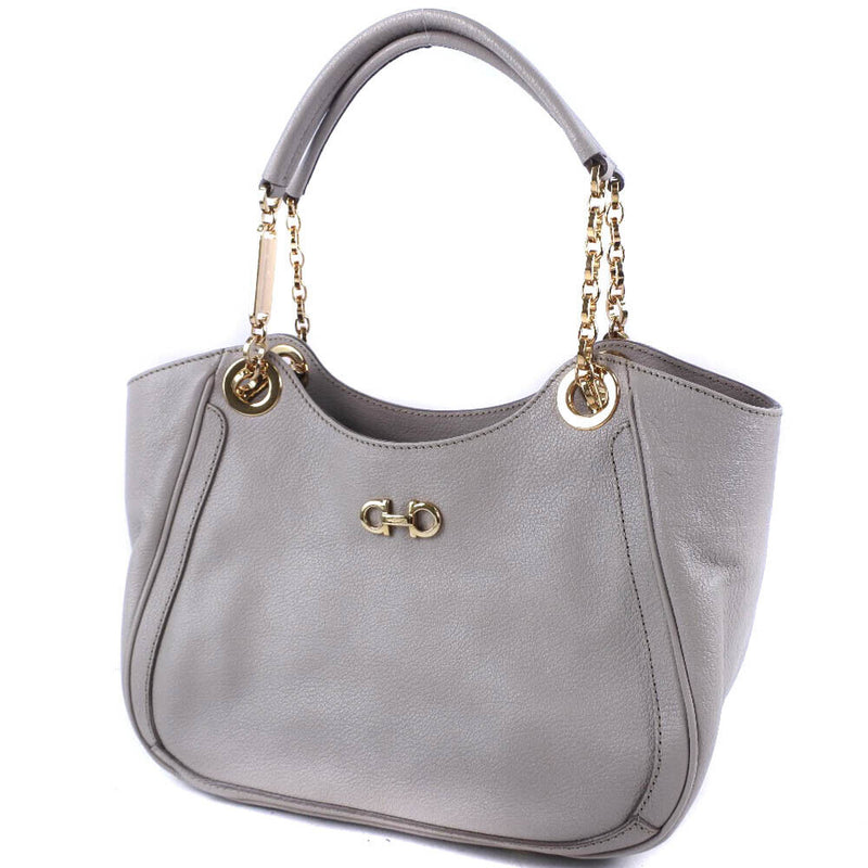 Salvatore Ferragamo Gancini Handbag Gray