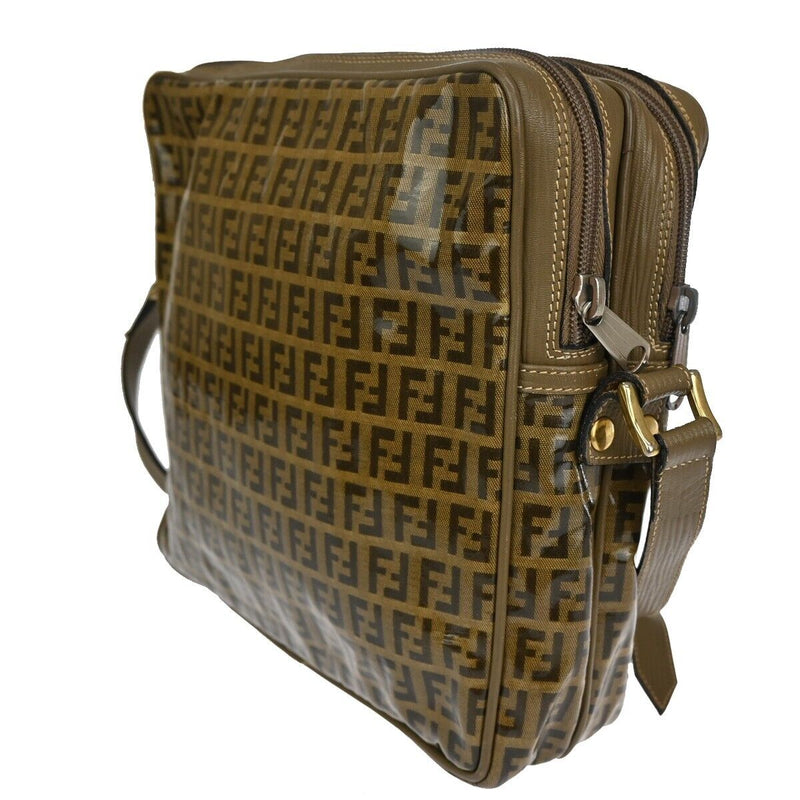 Fendi Logo Zucca Pattern Shoulder Bag
