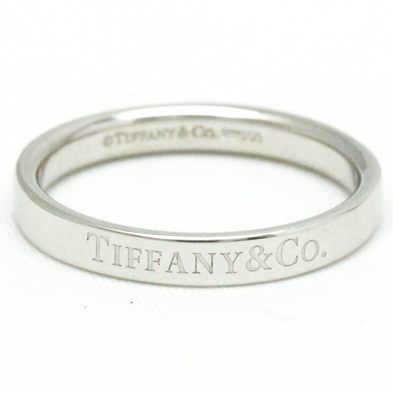 Tiffany Flat Band Ring Platinum Fashion