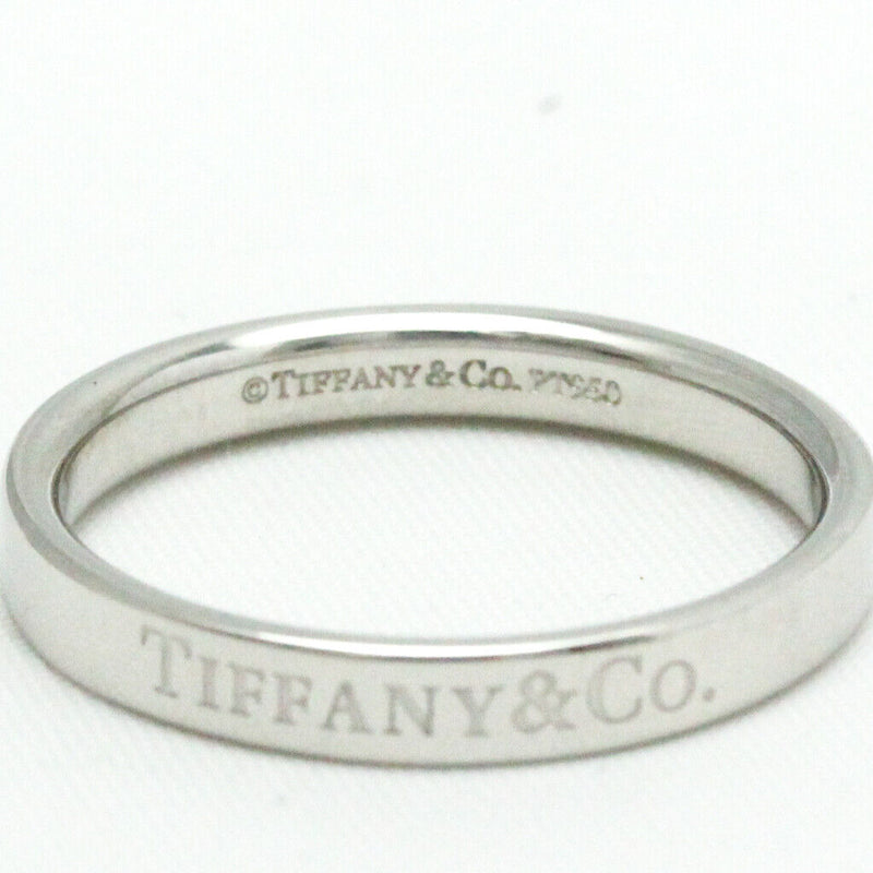 Tiffany Flat Band Ring Platinum Fashion