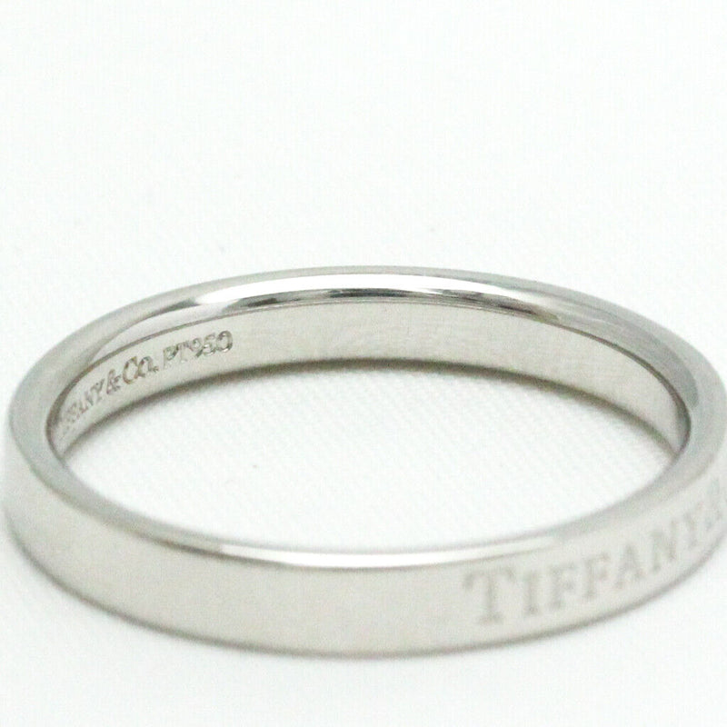 Tiffany Flat Band Ring Platinum Fashion