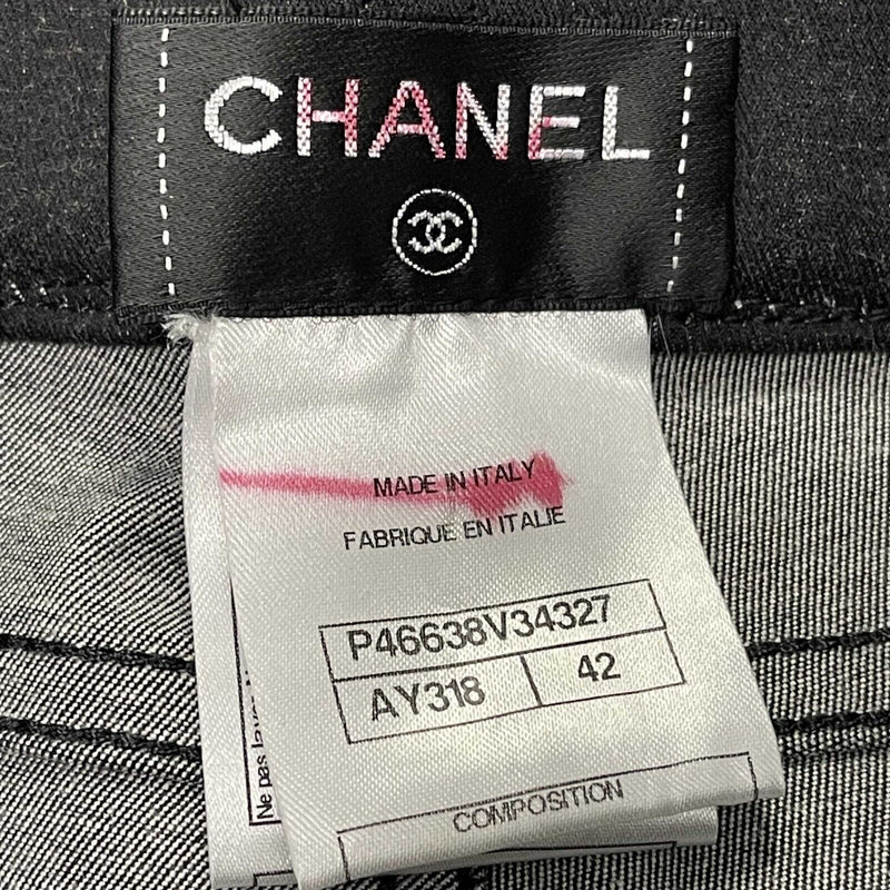 Chanel New W/O Tags Slim Pants Tweed 13B