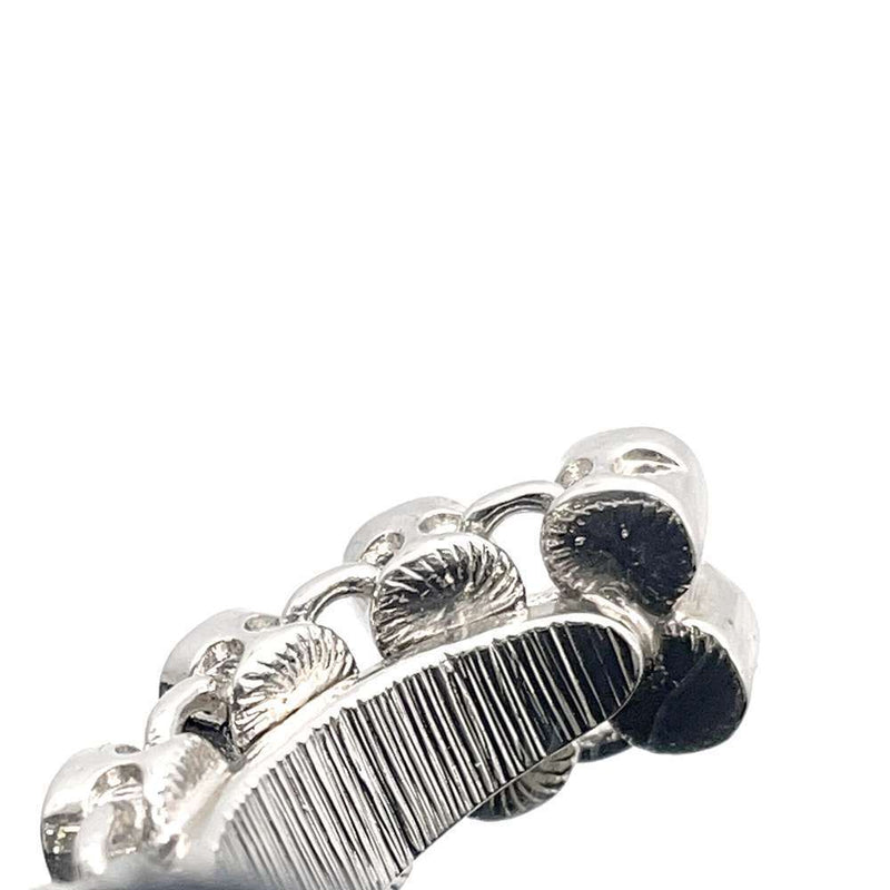 Chanel Finger Breath Size S Metal Silver