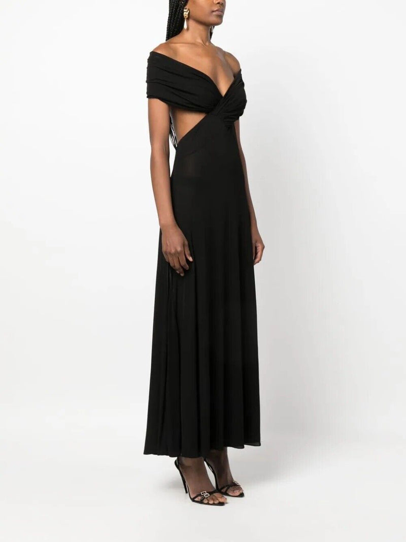 Saint Laurent Off Shoulder Gown Dress -