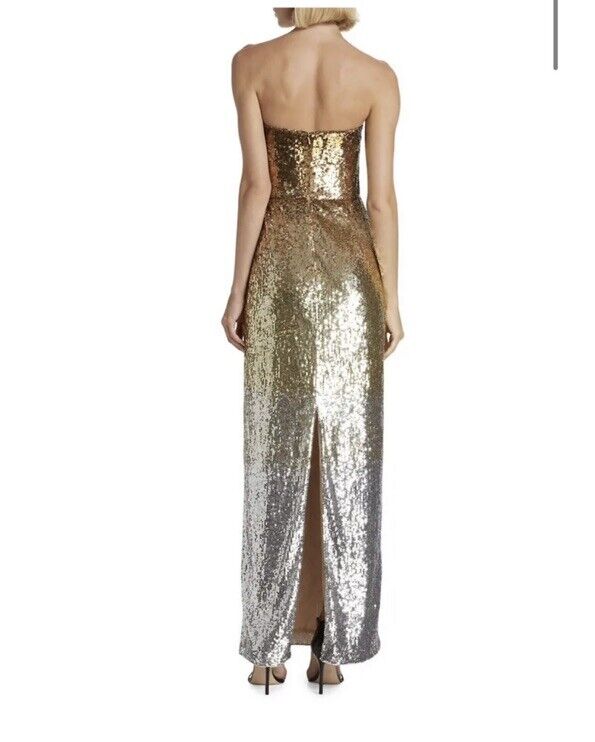 Oscar De La Renta Metallic Gold Sequins