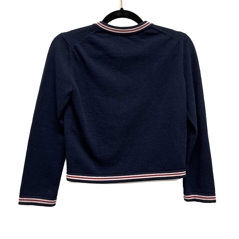 Chanel 19 No. 5 Logo Navy Blue Pullover