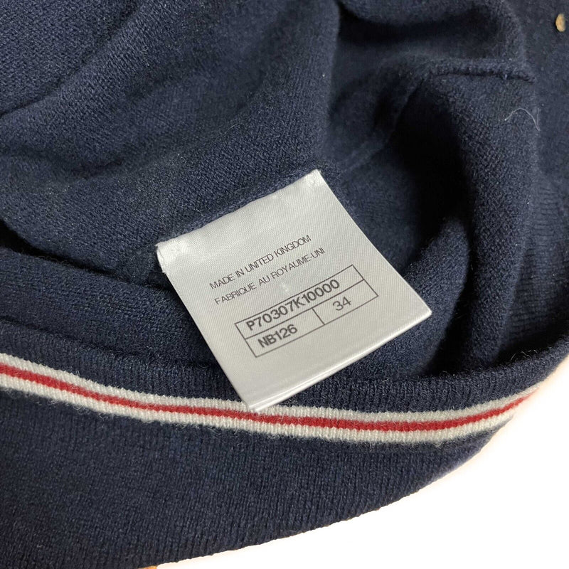 Chanel 19 No. 5 Logo Navy Blue Pullover