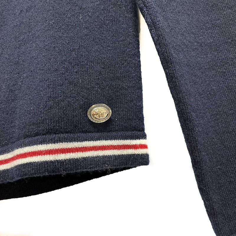 Chanel 19 No. 5 Logo Navy Blue Pullover