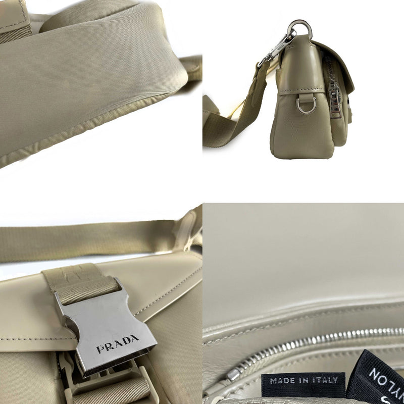 Prada Re-Nylon Tessuto Brushed Calfskin