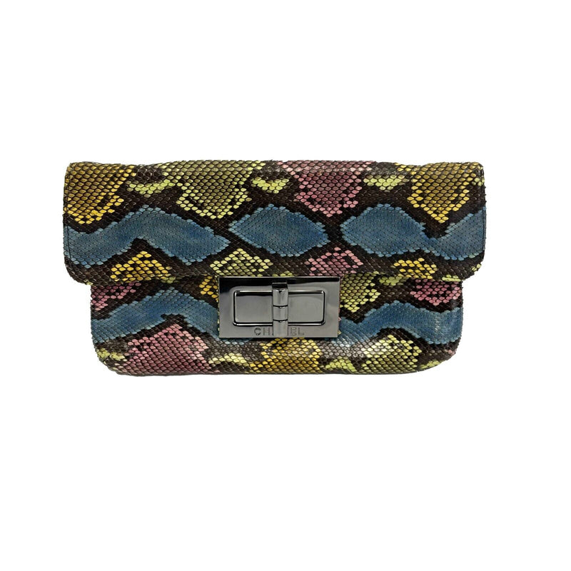 Chanel - Vintage Multicolor Python Flap