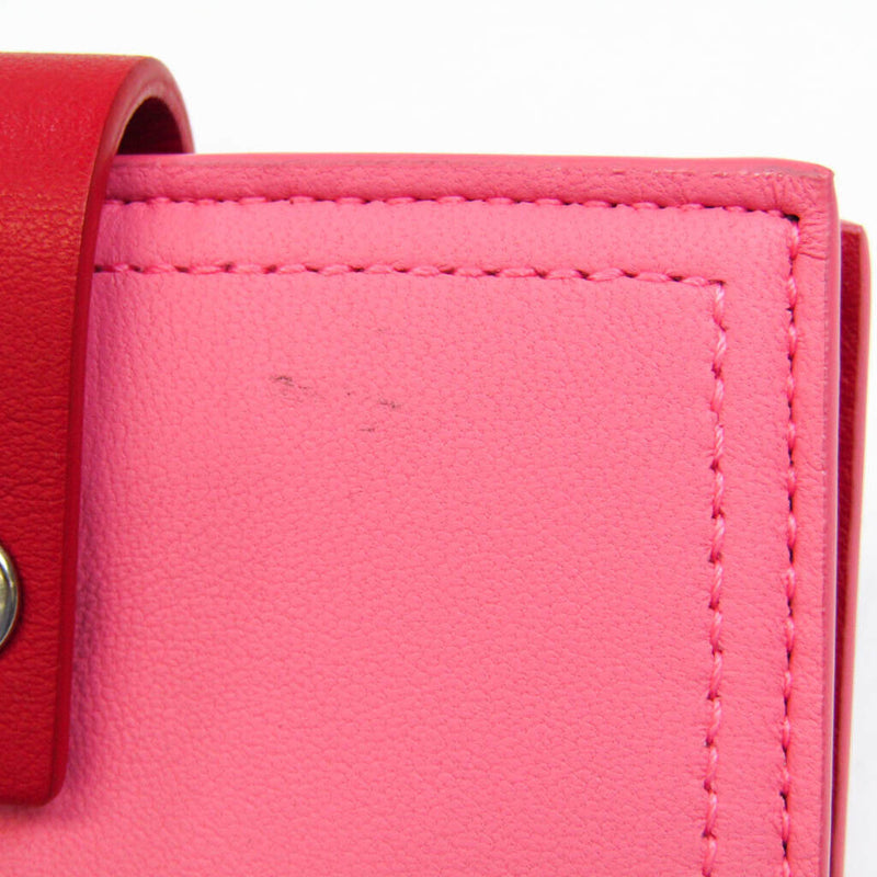 Bottega Veneta Leather Card Case Pink