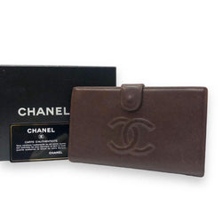 Chanel Vintage Long Wallet Leather Cc