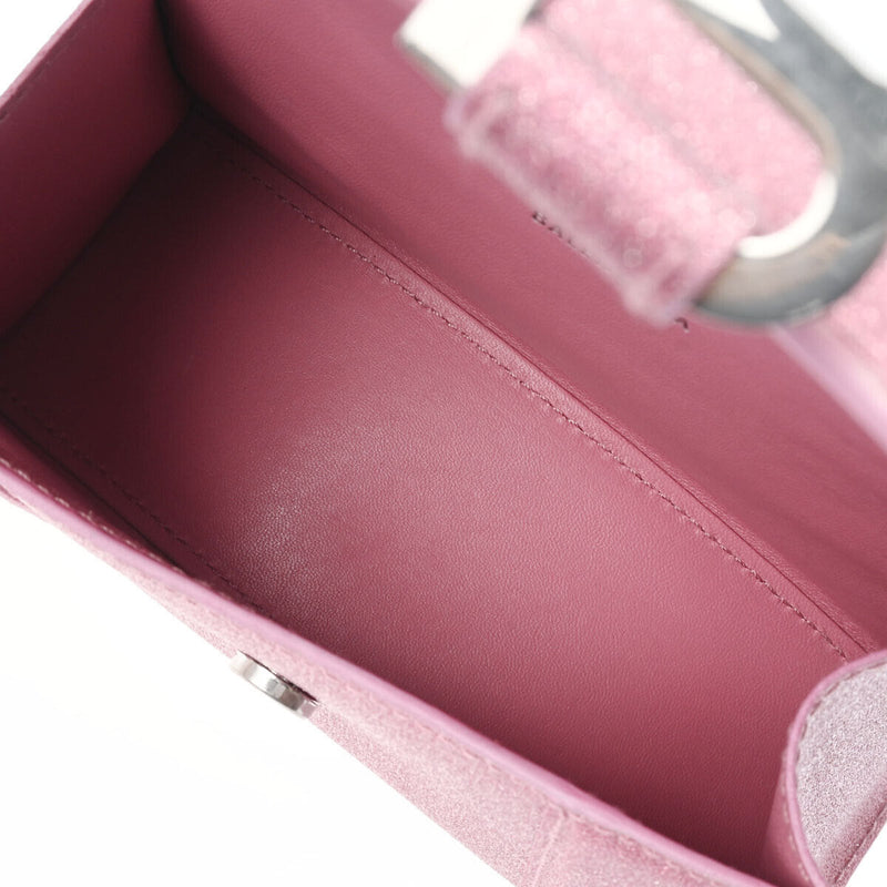 Balenciaga Hourglass Xs Pink Hand Bag