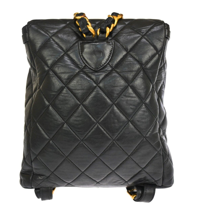 Chanel Cc Logo Matelasse Chain Backpack