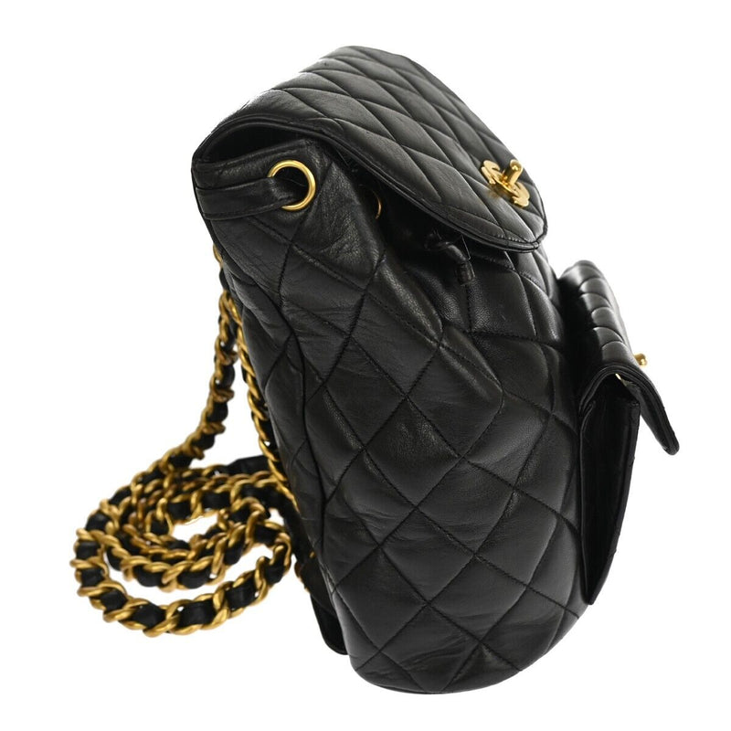 Chanel Cc Logo Matelasse Chain Backpack