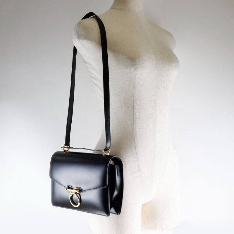 Hermes Vintage Shoulder Bag Black Box