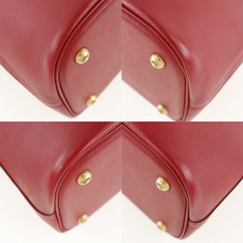 Hermes Bolide37 Handbag Red/Gold