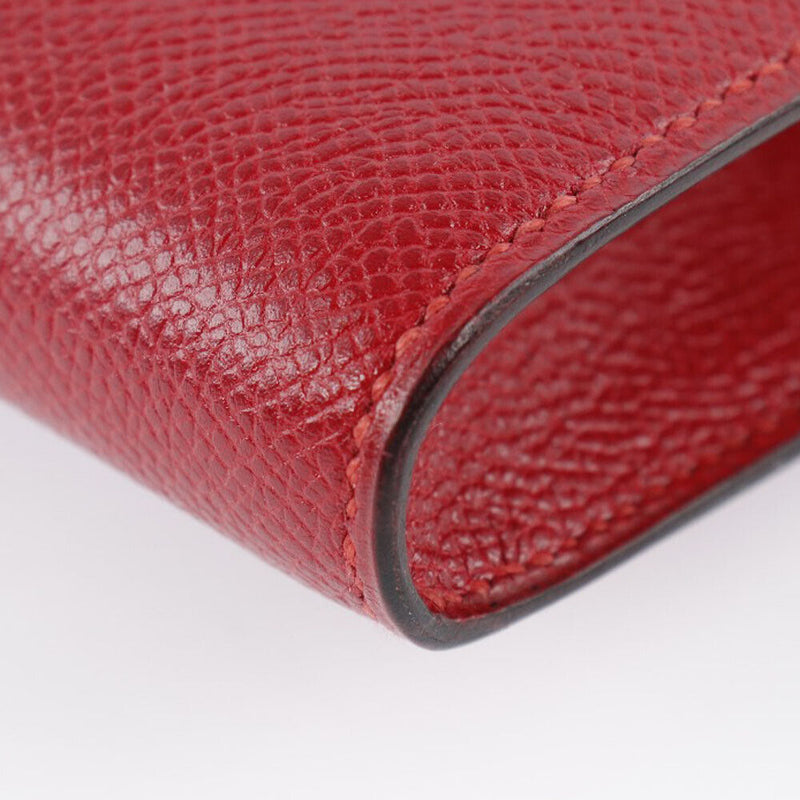 Hermes Vintage H Logo Clutch Bag Rouge