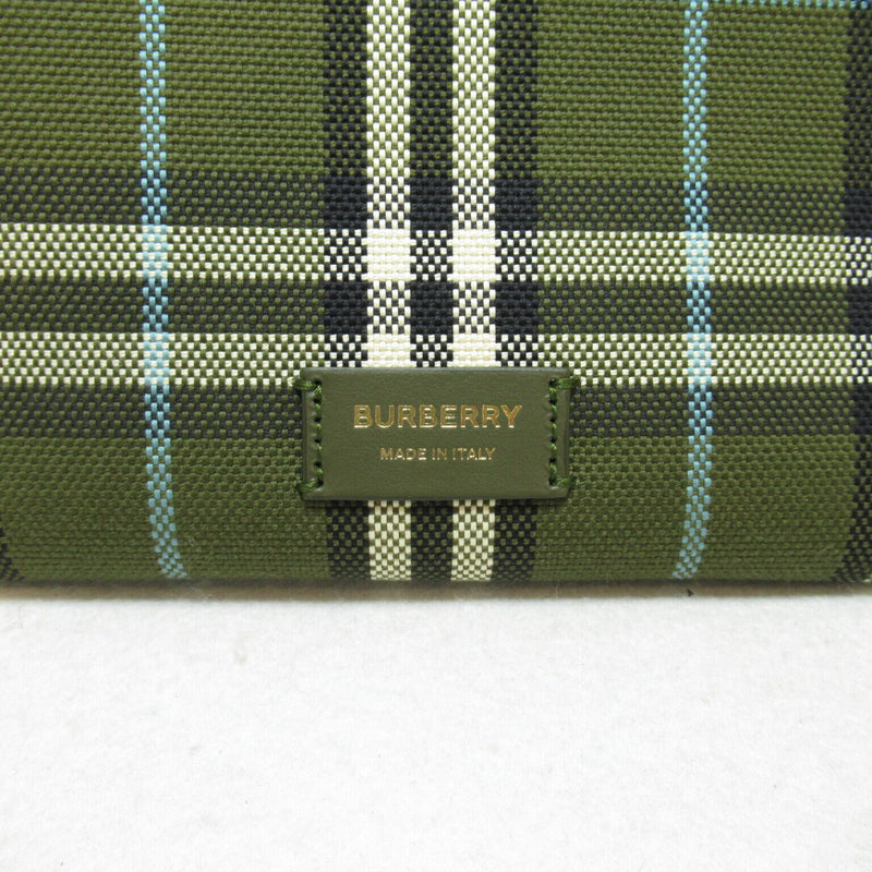 Burberry Tote Bag Cotton Green Olive New