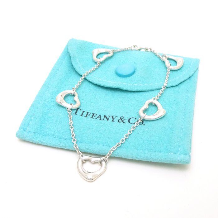 Tiffany&Co. Open Heart Bracelet 5 Motif