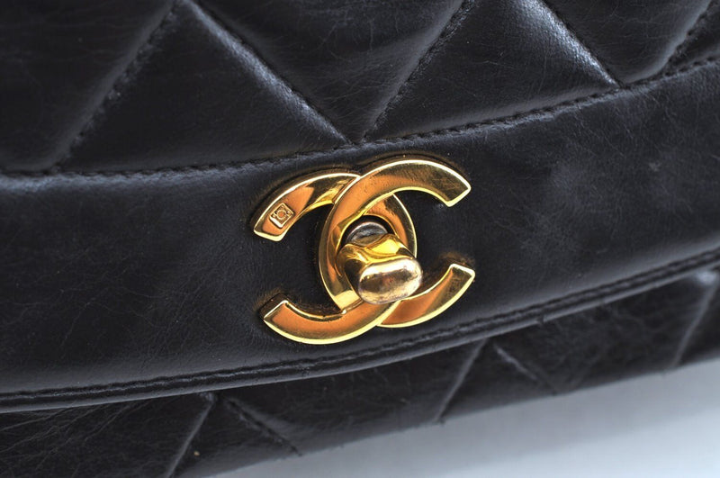 Chanel Lamb Skin Turnlock Matelasse