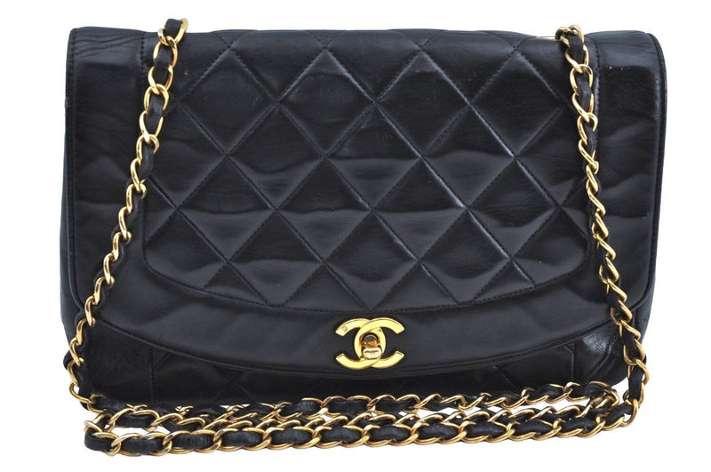 Chanel Lamb Skin Turnlock Matelasse