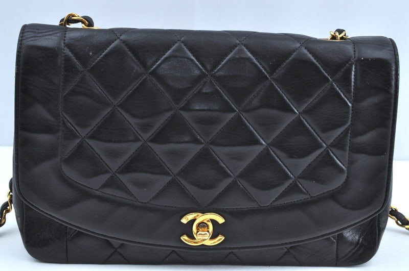 Chanel Lamb Skin Turnlock Matelasse