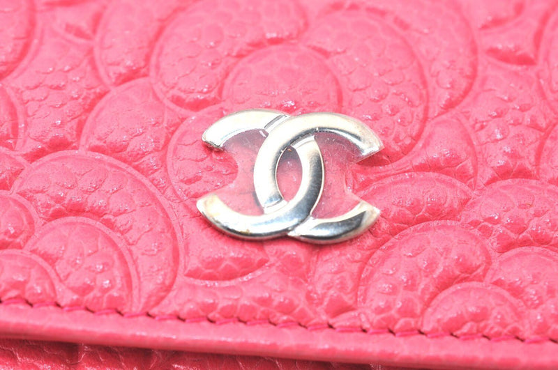 Chanel Caviar Skin Camellia Cc Logo