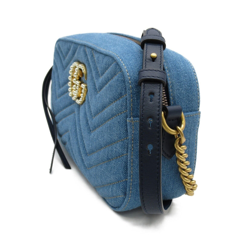 Gucci Shoulder Crossbody Bag Denim Blue