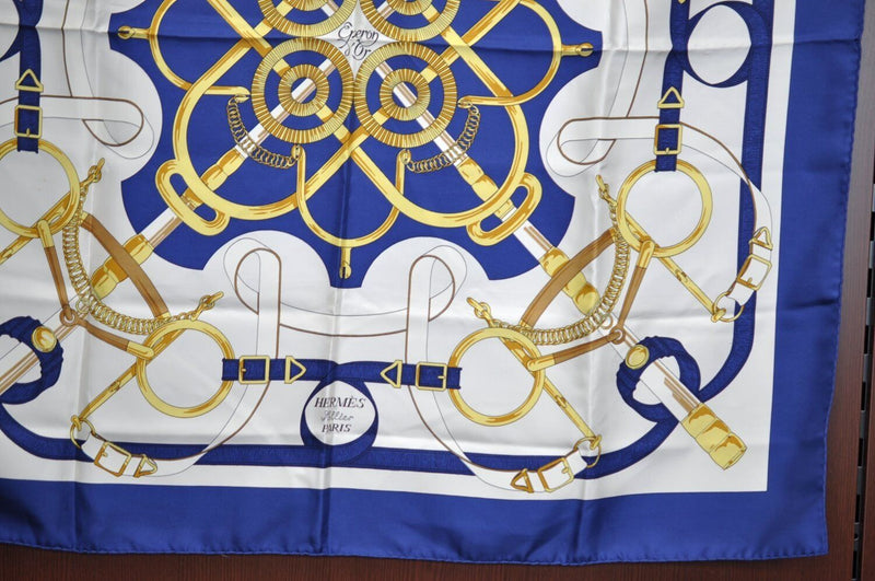 Hermes Carre 90 Scarf 'Eperon D'Or'