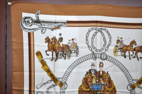 Hermes Carre 90 Scarf 'Equipages'
