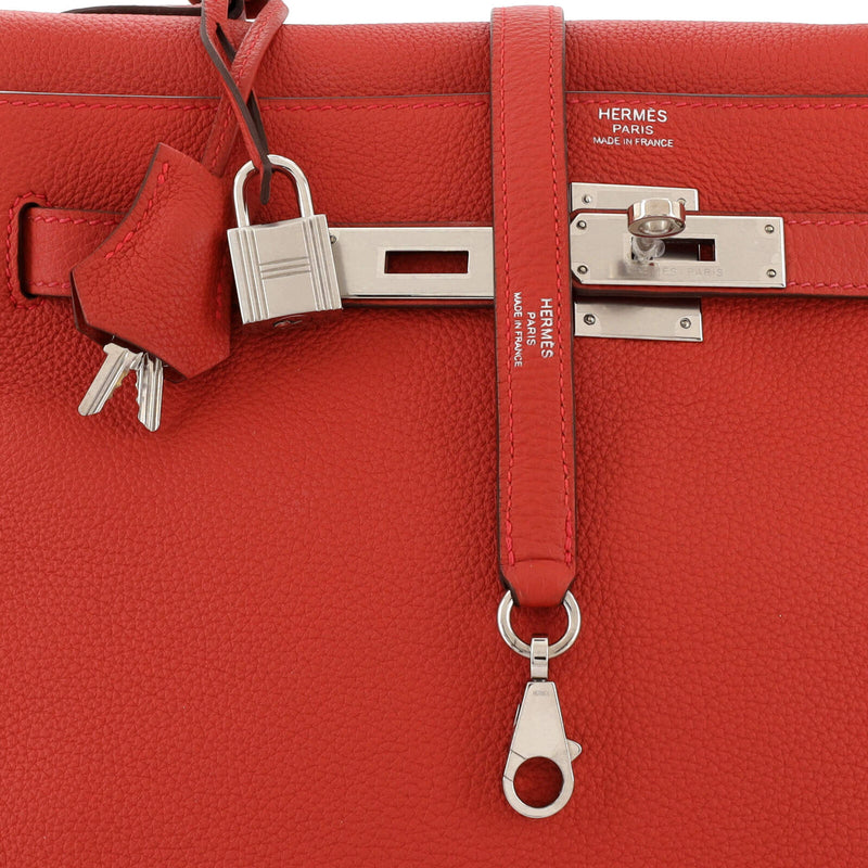 Hermes Kelly Handbag Geranium Togo With