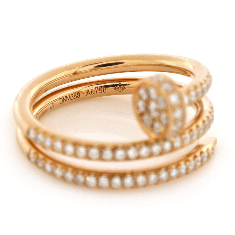 Cartier Juste Un Clou Paved Double Ring