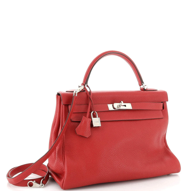 Hermes Kelly Handbag Rouge Casaque