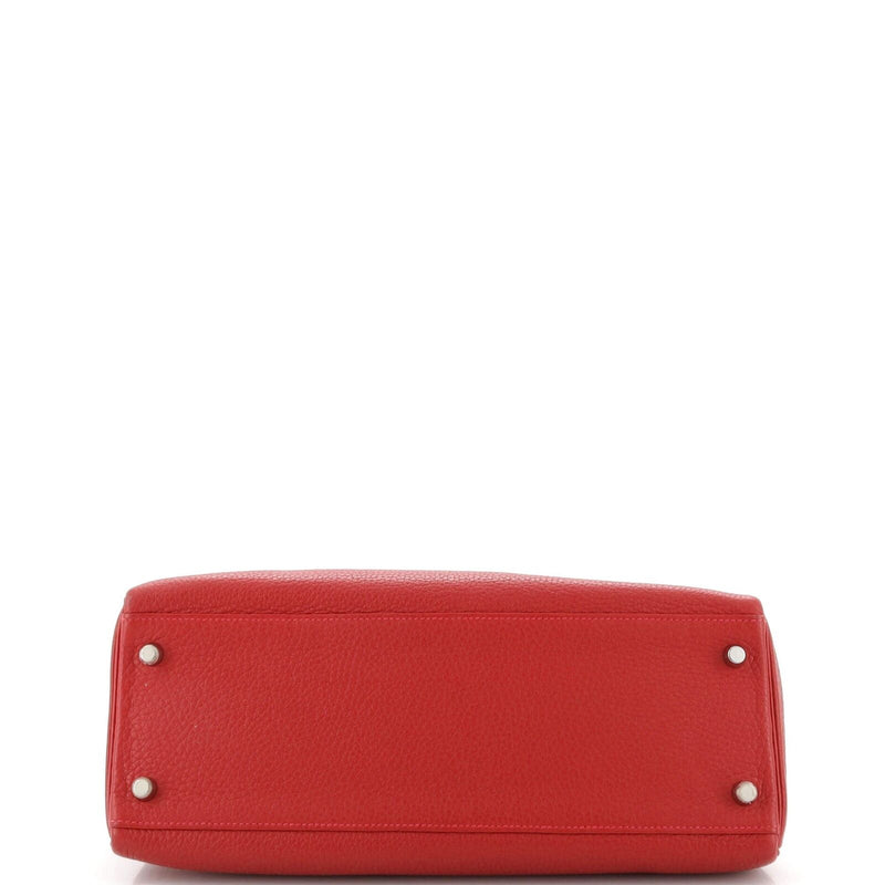 Hermes Kelly Handbag Rouge Casaque