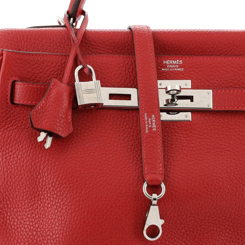 Hermes Kelly Handbag Rouge Casaque