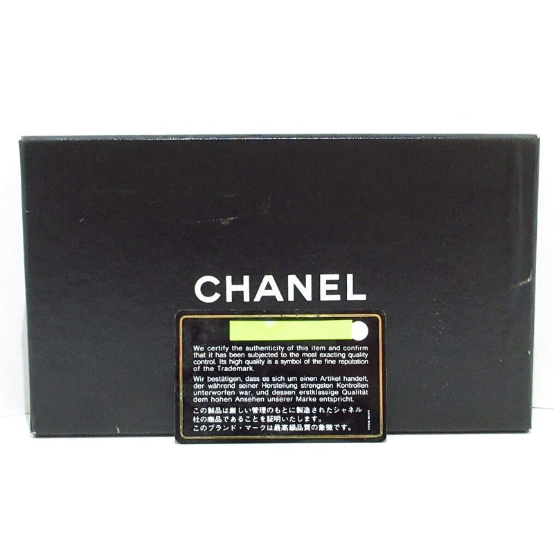 Chanel Cc Button - Black Leather