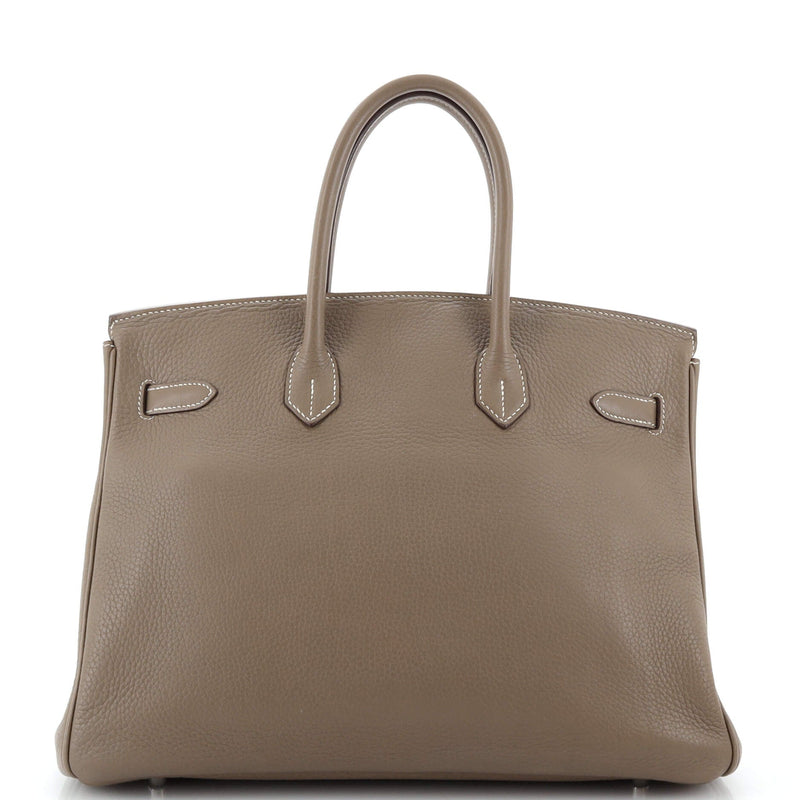 Hermes Birkin Handbag Grey Togo With