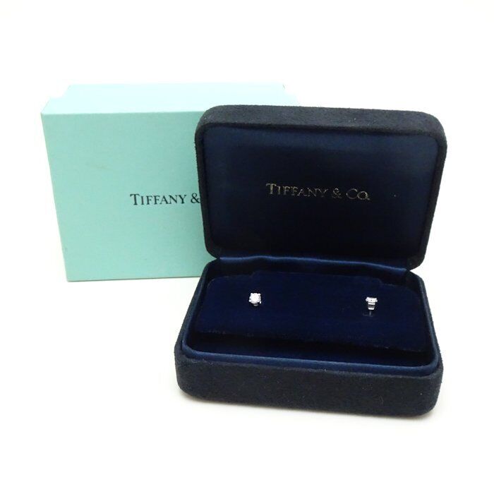 Tiffany&Co. Solitaire Earrings Diamond