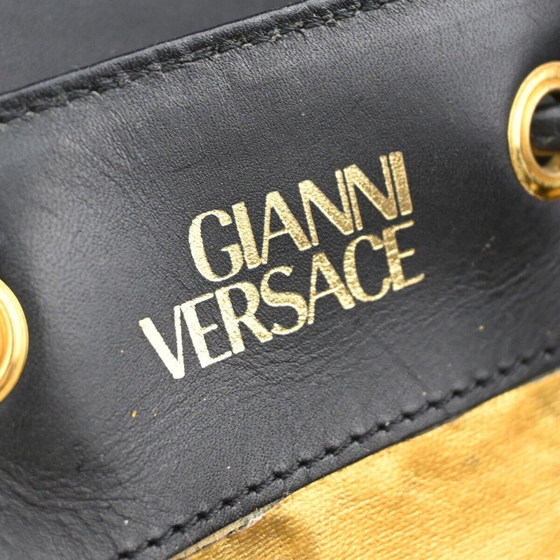 Gianni Versace Logo Drawstring Backpack