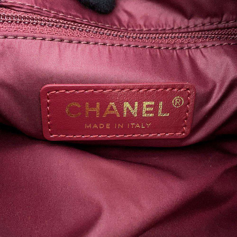 Chanel Chain Tote Velvet/Lambskin New
