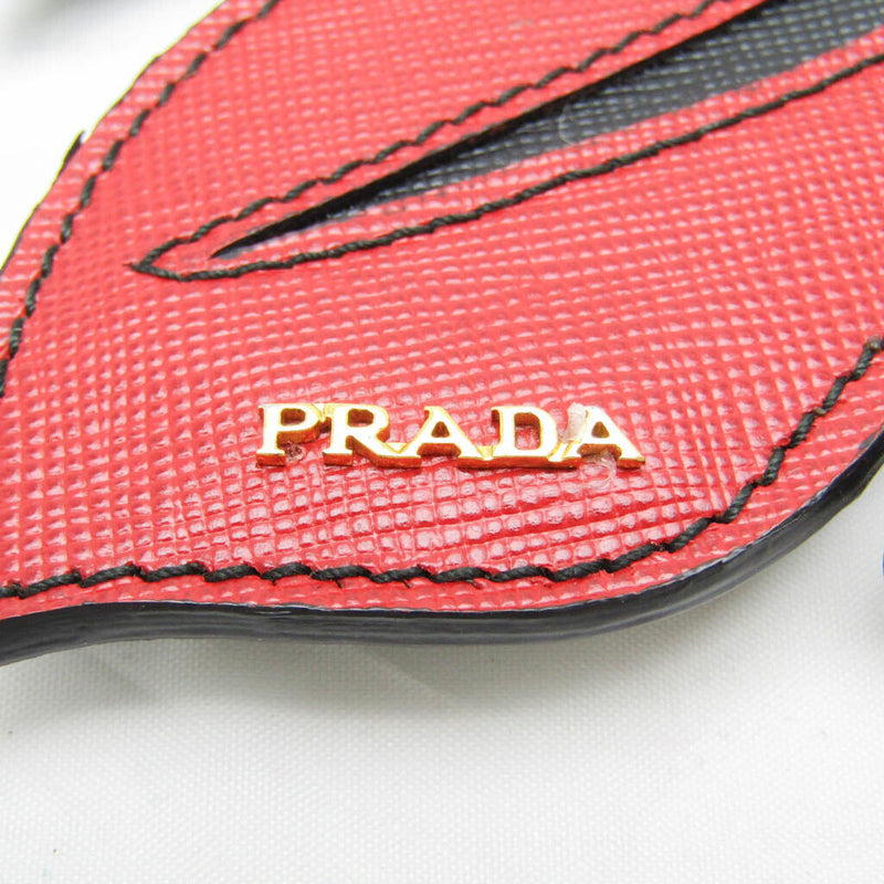 Prada Leather Others Black Red Color