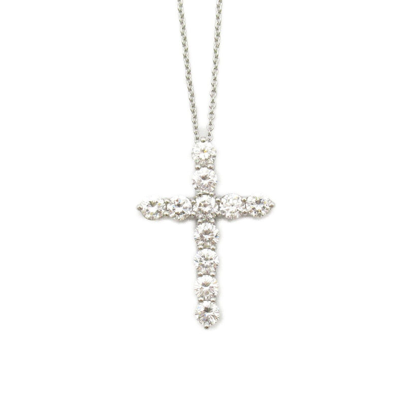 Tiffany＆Co Large Cross Diamond Necklace